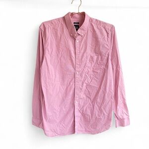 GAP Pink Button Down Shirt – Standard Fit Performance Cotton – Size L
